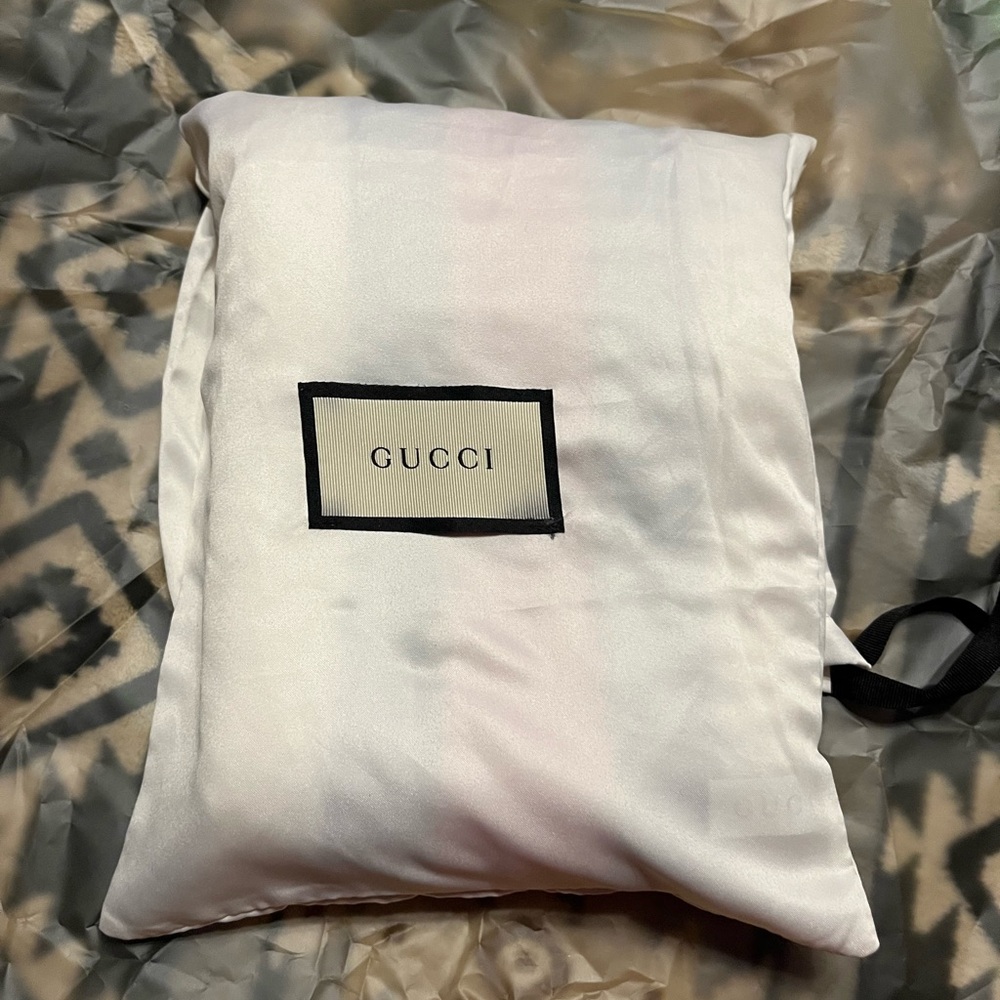Gucci NWT Sherry Line Green Red White Wool Knit Unisex Scarf - Picture 3 of 12